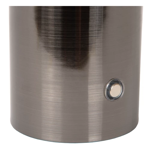 Lucide VIVO - Rechargeable Table lamp - Battery pack - Ø 8 cm - LED Dim. - E27 - 1x1W 2700K - Satin Gun Metal - detail 1
